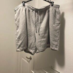 Grey Nike sweat shorts